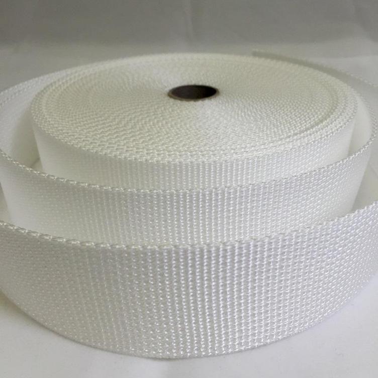 Gurtband 40 mm weiss GANZE ROLLE