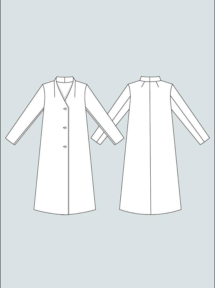 J504 V-Neck Coat