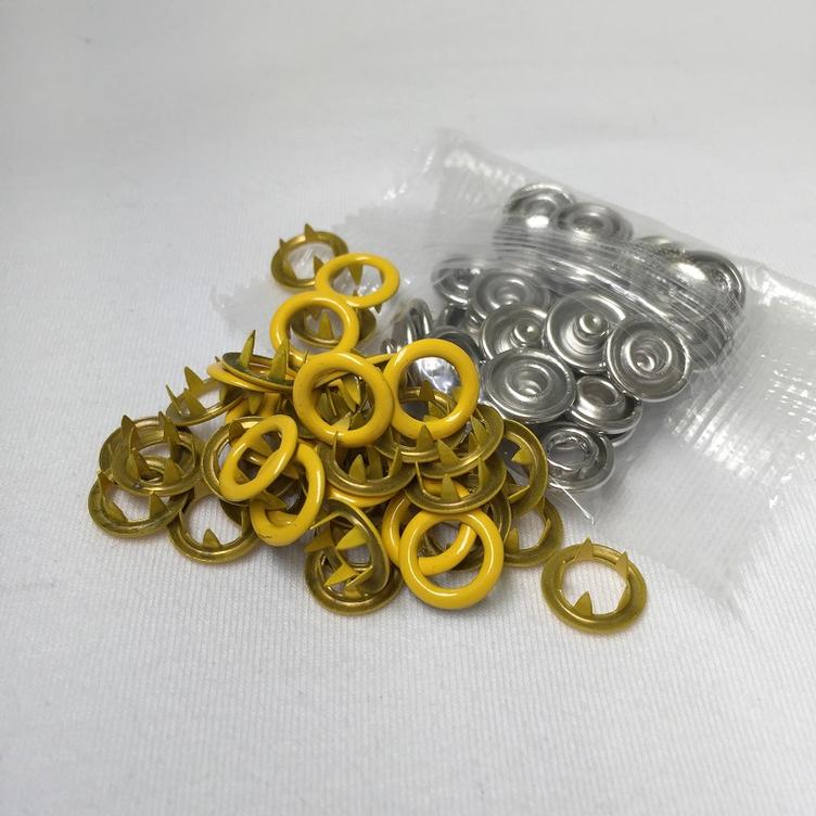 Jersey Druckknopfe Gelb 3724 Jersey Druckknopfe Mercerie Manufaktur Goldau