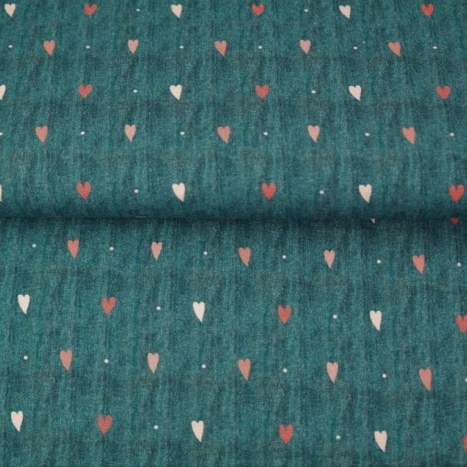 Jersey Herzen blau rosa