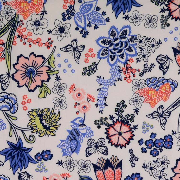 Jersey Peach Sommerblüten weiss