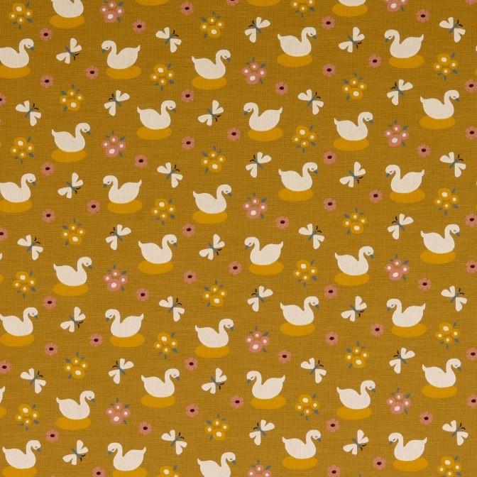 Jersey Schwäne senf