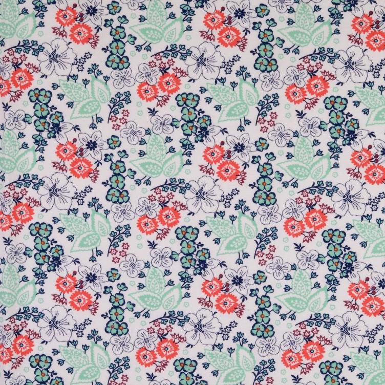 Jersey Sommerblüten mint coralle