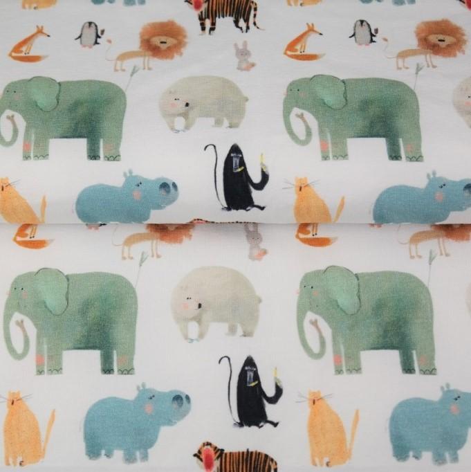 Jersey Tierparade auf weiss