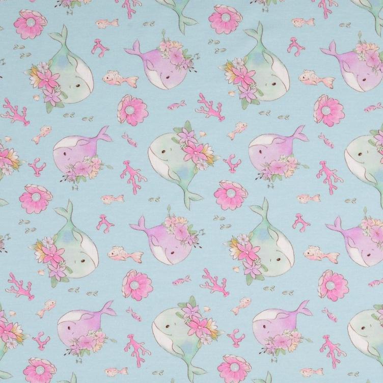 Jersey Wal mit Blumen