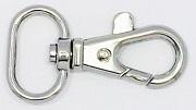Karabiner 45x20mm bis 20mm Gurtband silber