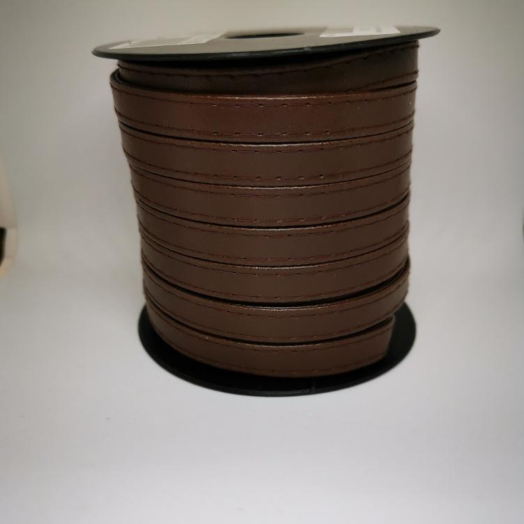 Kunstleder Gurtband 10mm dunkelbraun 056