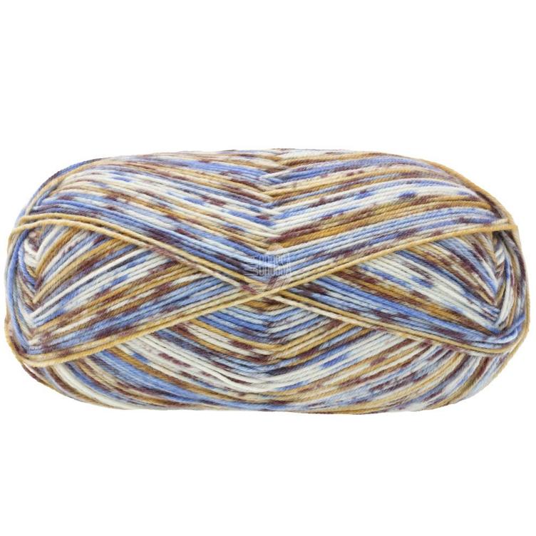 Meilenweit Merino Duetto extrafine blau gelb braun 7603