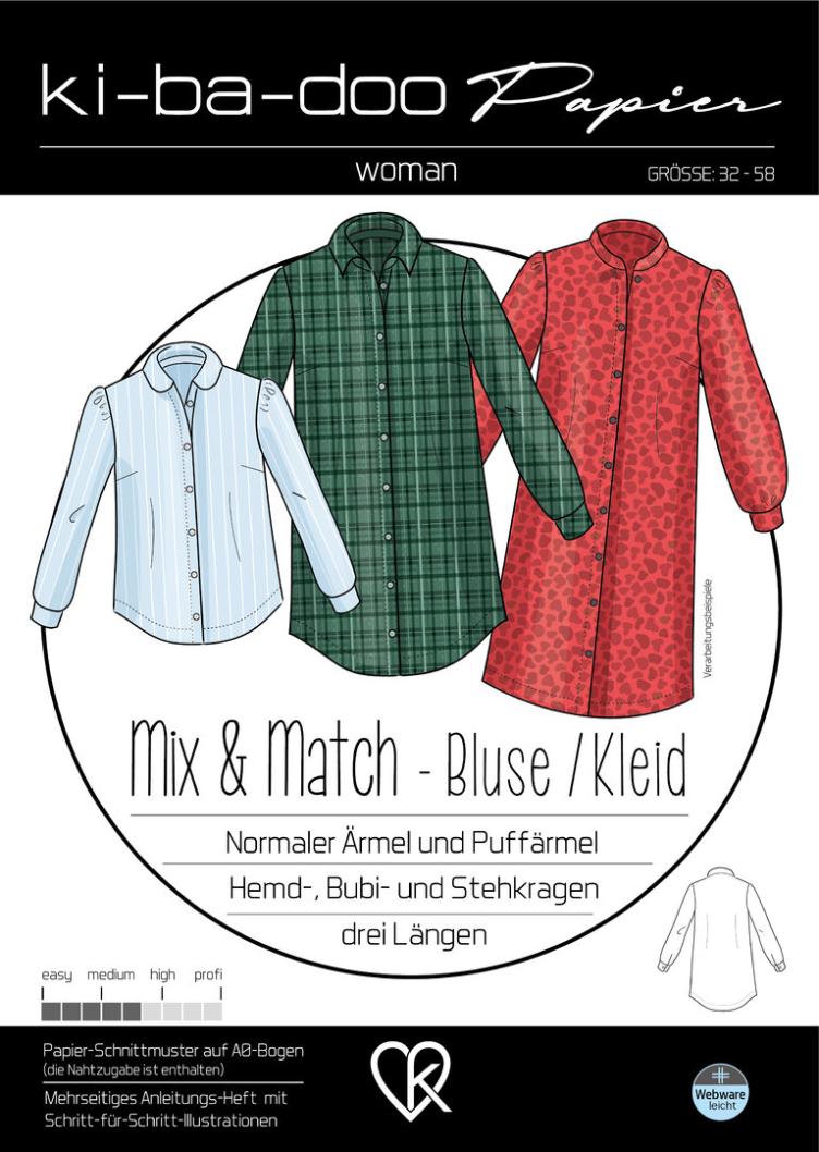 Mix & Match - Bluse/Kleid 32 - 58