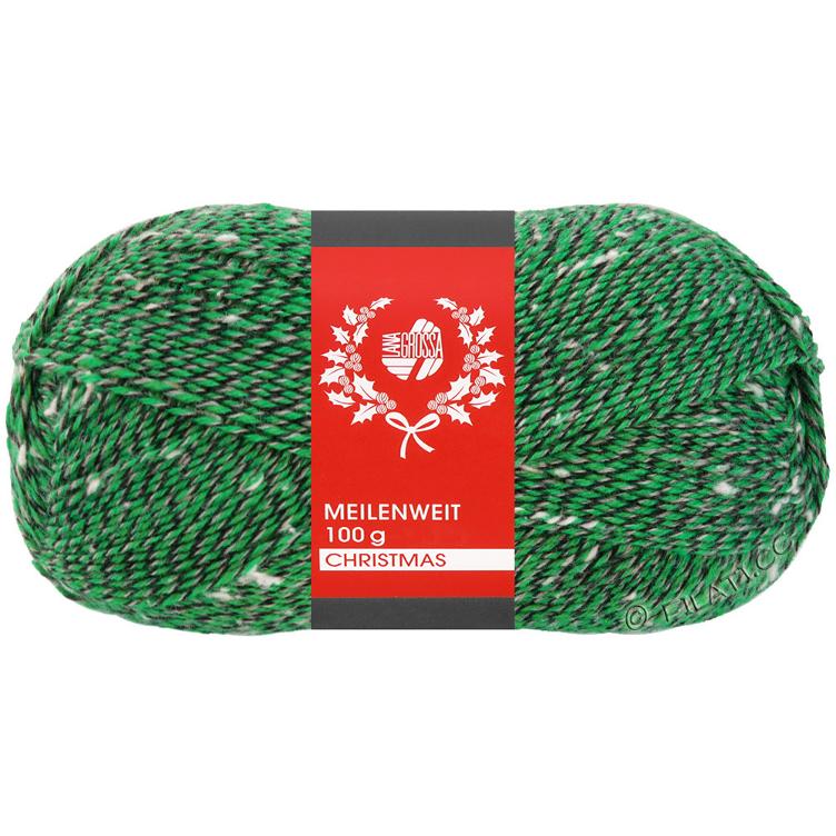 MW Christmas Snowflake grün Sockenwolle
