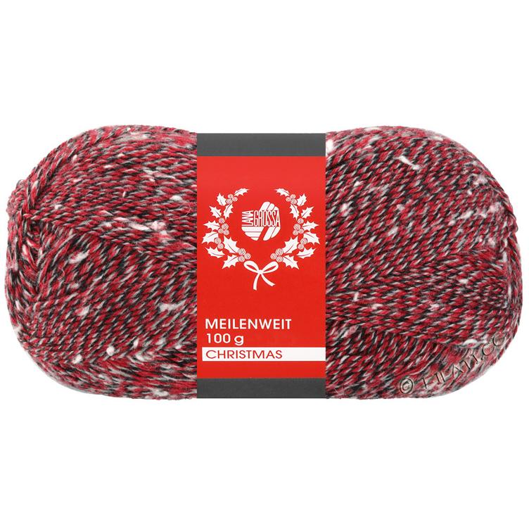 MW Christmas Snowflake rot Sockenwolle