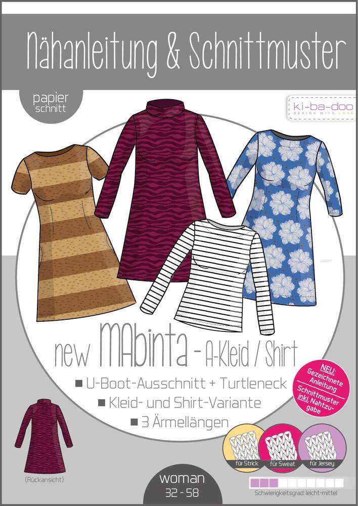 NEW MAbinta Jersey Kleid Gr. 32-58