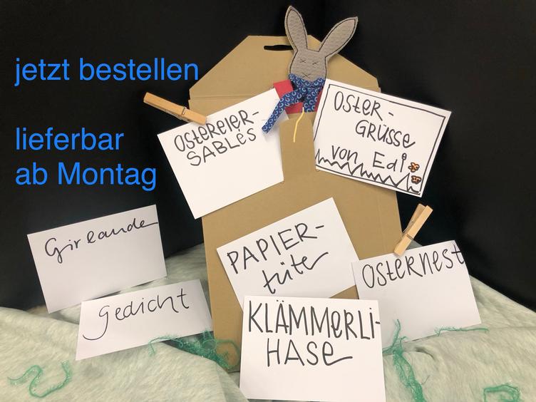 Osterhase Edi- Geschichte und Bastelset