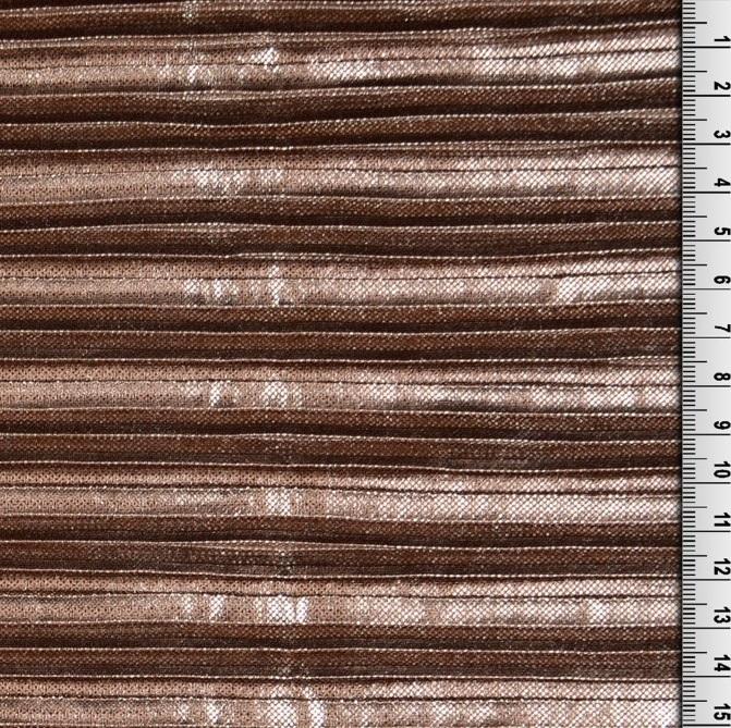 Plissee mit Folie rotbraun