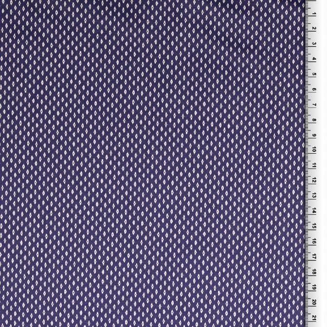 Popeline Minirauten blau Baumwolle