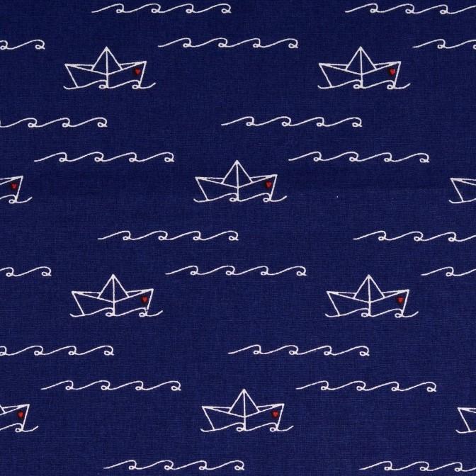 Popeline Papierschff ahoi