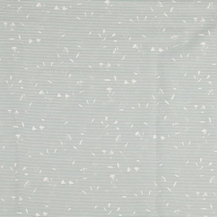 Popeline Stripes lindgrün