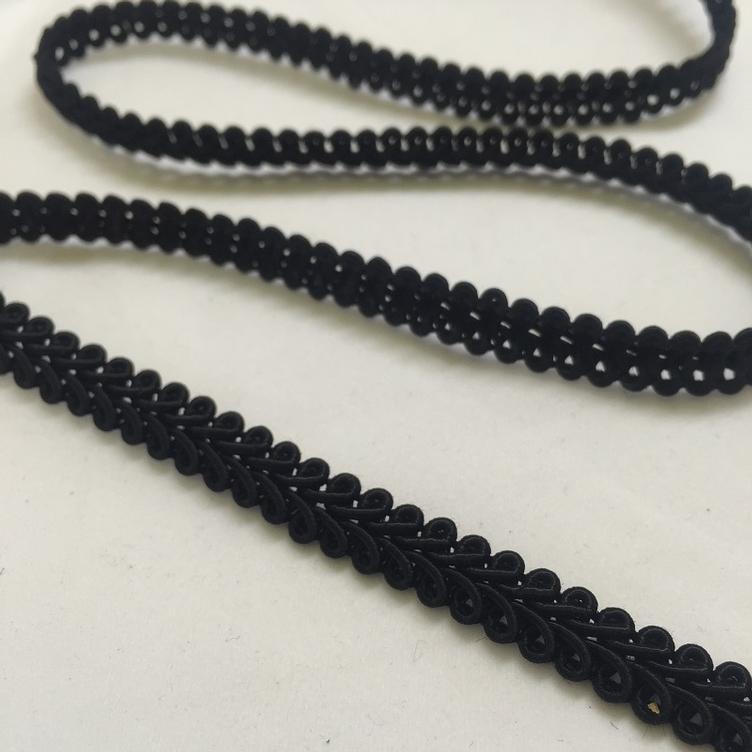 Posamentenband schwarz 10mm