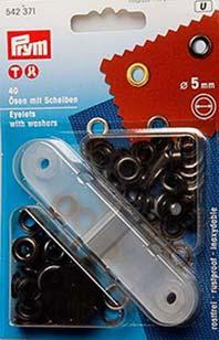 Prym Ösen mit Scheiben 8mm prüniert