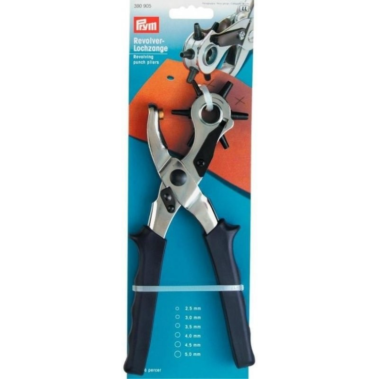 Revolver-Lochzange mit 6 Lochgrössen