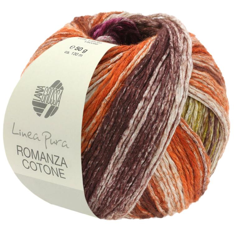 Romanza Cotone 03 senfgelb/fuchsia/rost