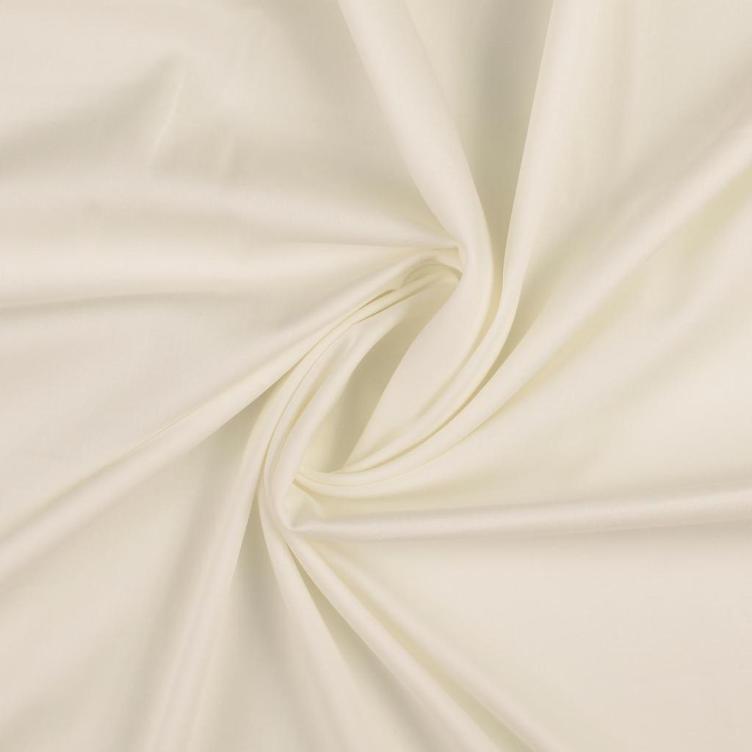 Satin Stretch uni weiss - 1