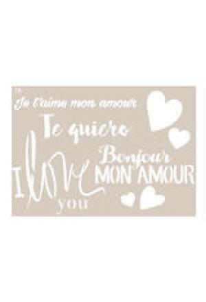 Schablone Love