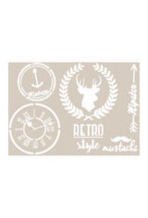 Schablone Retro Style