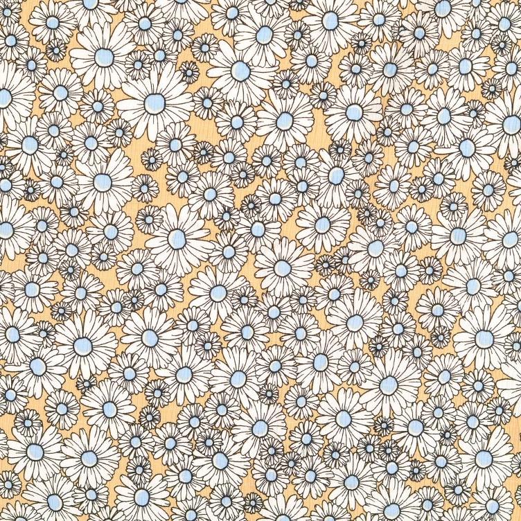 Seersucker Gänseblümchen beige