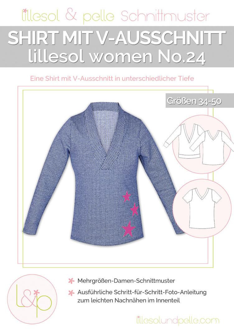 Shirt mit V-Ausschnitt No. 24