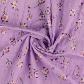 Slub Voile Blumen lila