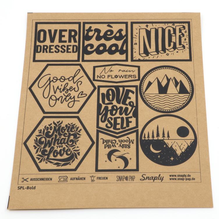 SnapPap Label Bogen - Bold