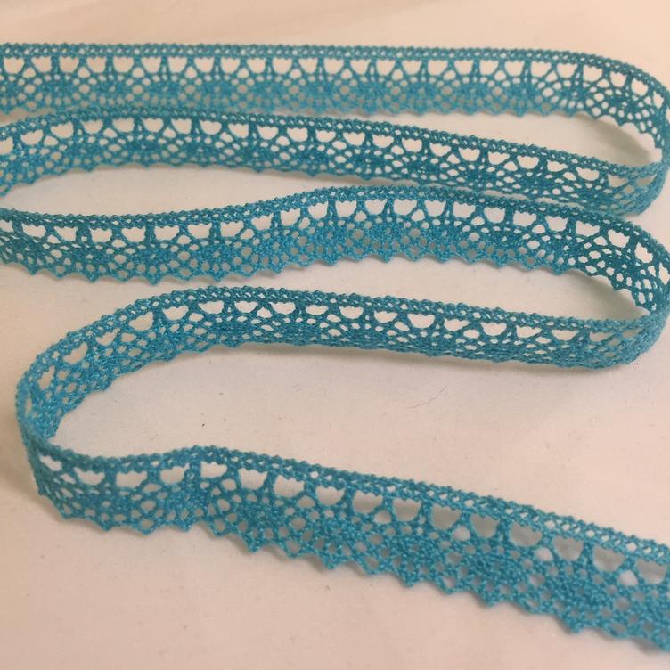 Spitzenband 13mm türkis