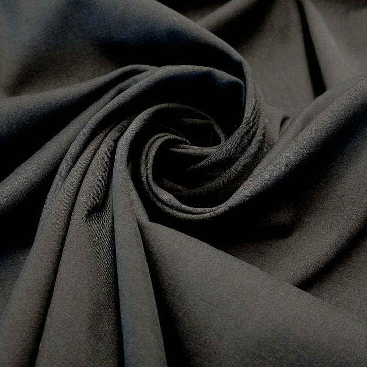Tencel Stretch gerauht schwarz