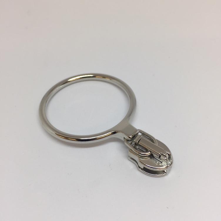 Trapezschlitten 5mm silber Ring XL
