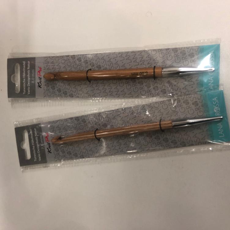 Tunesische Häkelnadel Holzgriff 3.5 mm