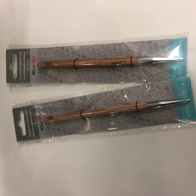Tunesische Häkelnadel Holzgriff5.0 mm
