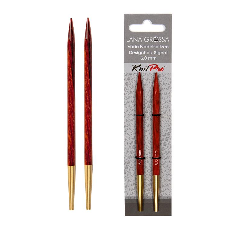 Vario Nadelspitzen Designholz signal 9 mm