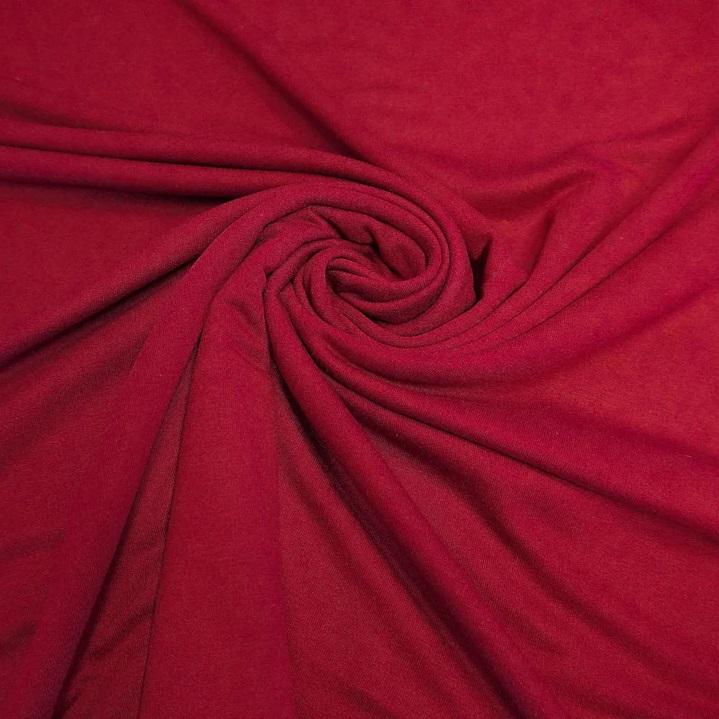 Viskose Stretch innen gerauht bordeaux