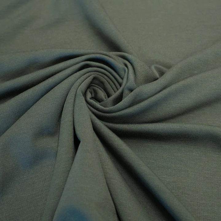 Viskose Stretch innen gerauht grau