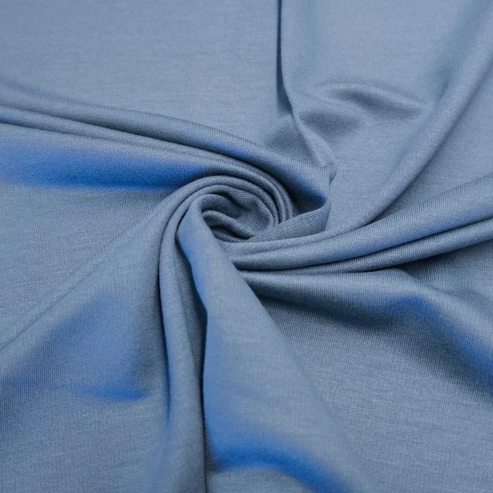 Viskose Stretch innen gerauht taubenblau