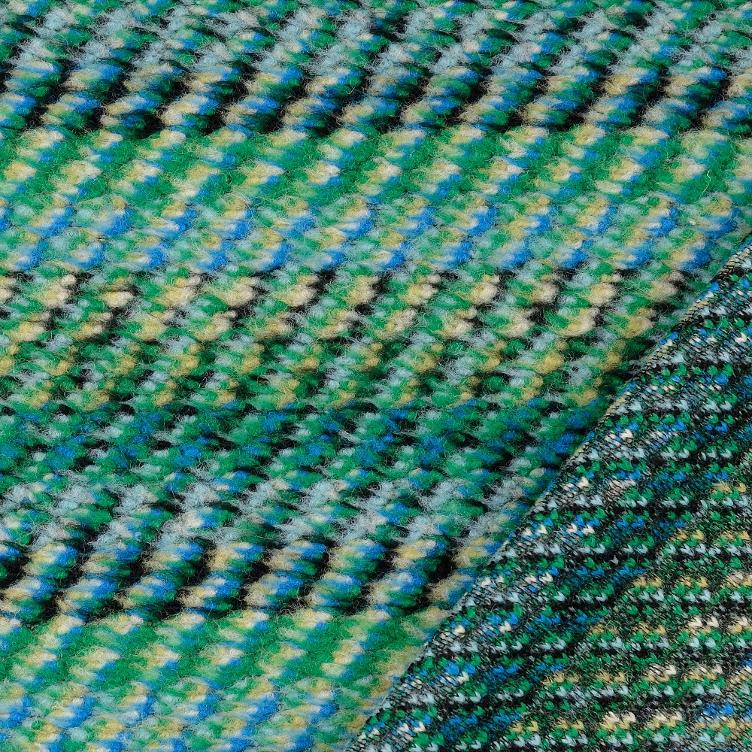 Wollboucle Petroltöne